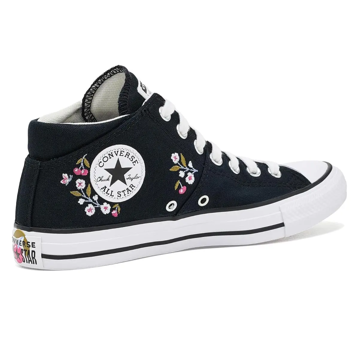 Converse shoes - Black/White/Rough Raspberry 8