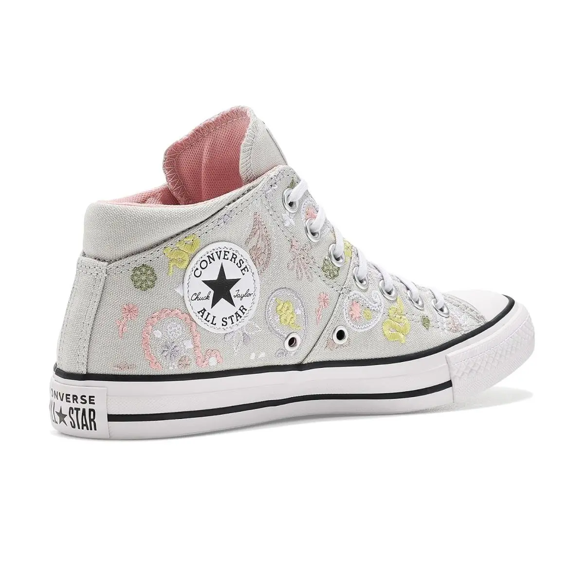 Converse shoes - Black/White/Rough Raspberry 15
