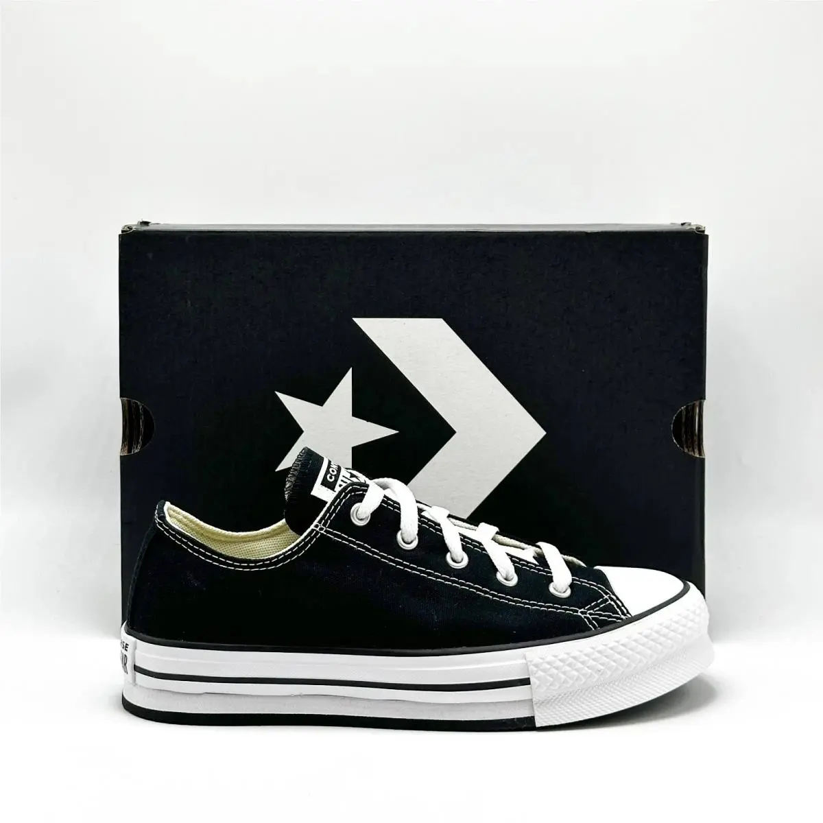 Converse shoes - Converse Chuck Taylor All Star - Black / White / White 8