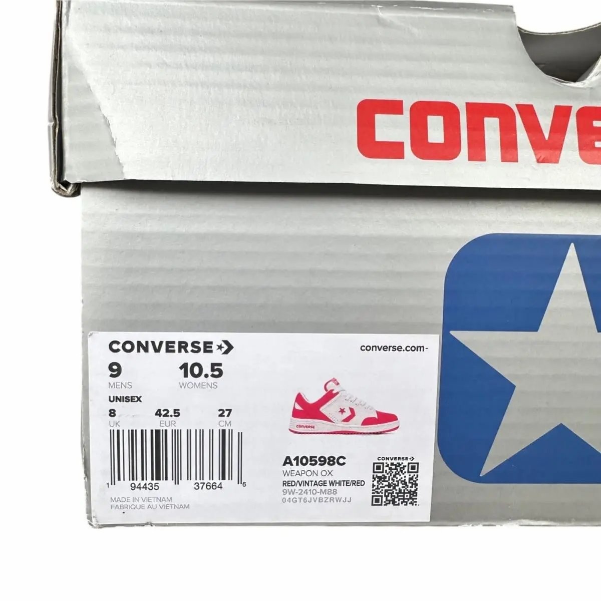 Converse shoes - Converse Weapon - Weapon - A10598C - Red (UPC: 194435376646) 6