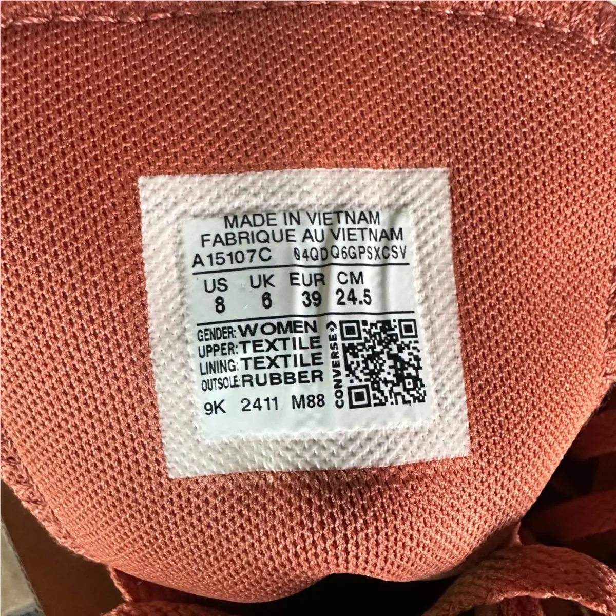 Converse shoes - Converse Chuck Taylor - Chuck Taylor - A15107C - Orange (UPC: 194435457475) 9