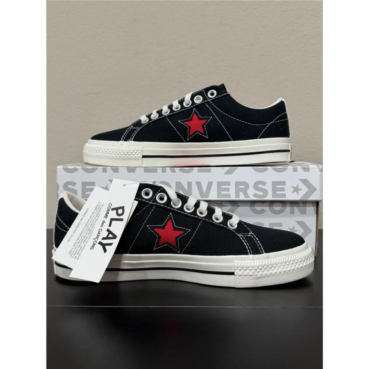 Converse shoes - Comme des Garçons Play x Converse One Star - A01791C - Black 0