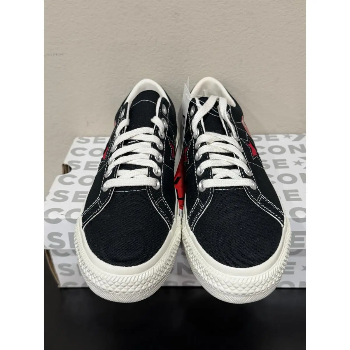 Converse shoes - Comme des Garçons Play x Converse One Star - A01791C - Black 1