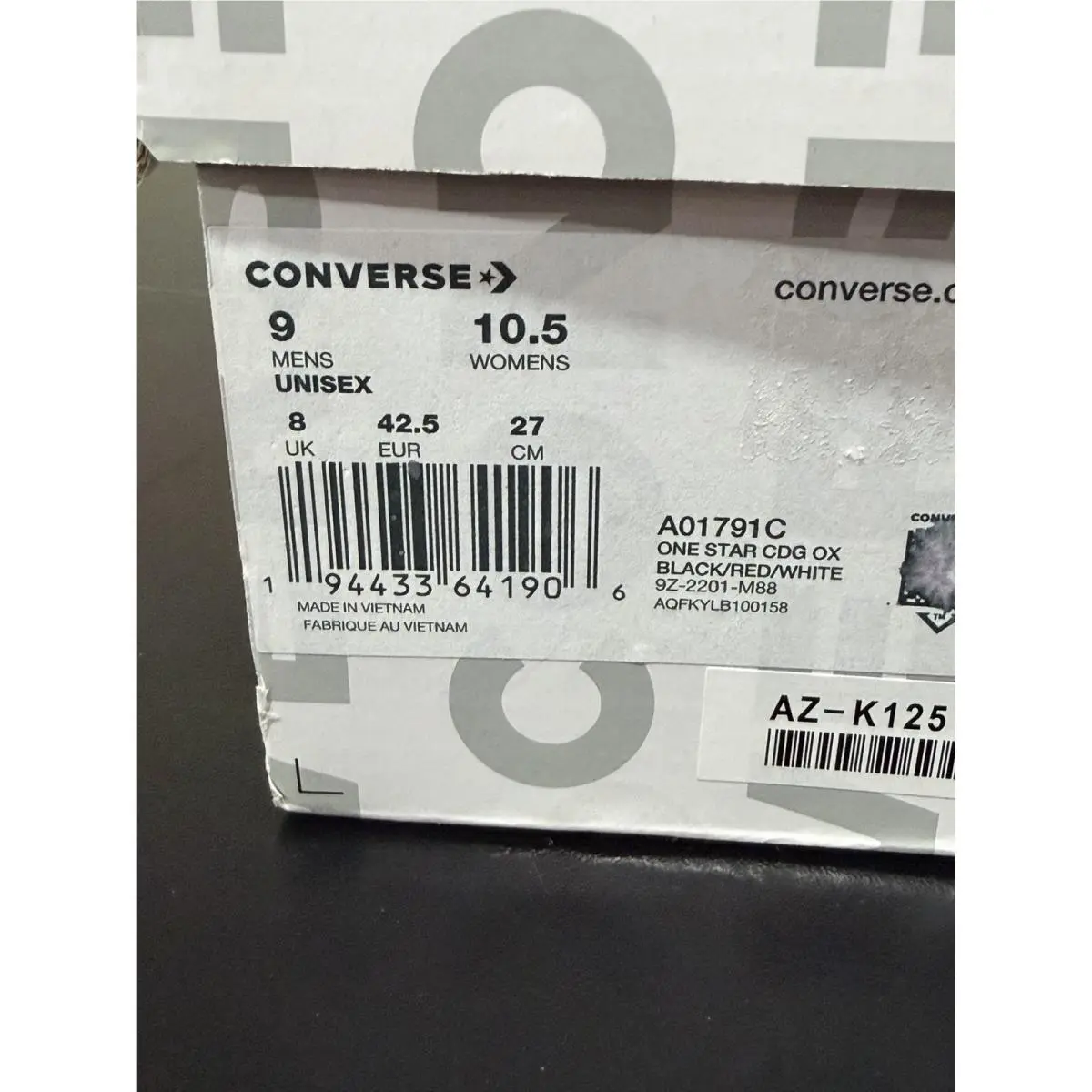 Converse shoes - Comme des Garçons Play x Converse One Star - A01791C - Black 4