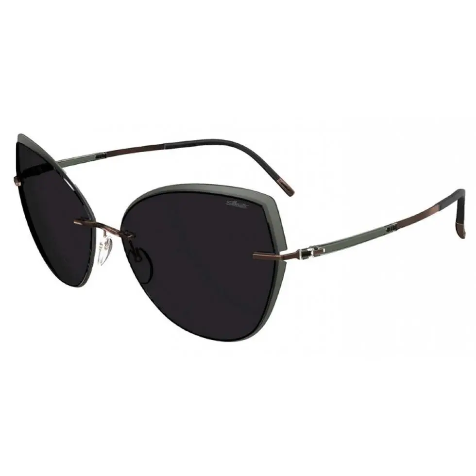 Ribera Rimless 8188 Sunglasses 6630 Graphite / Rosegold by Silhouette