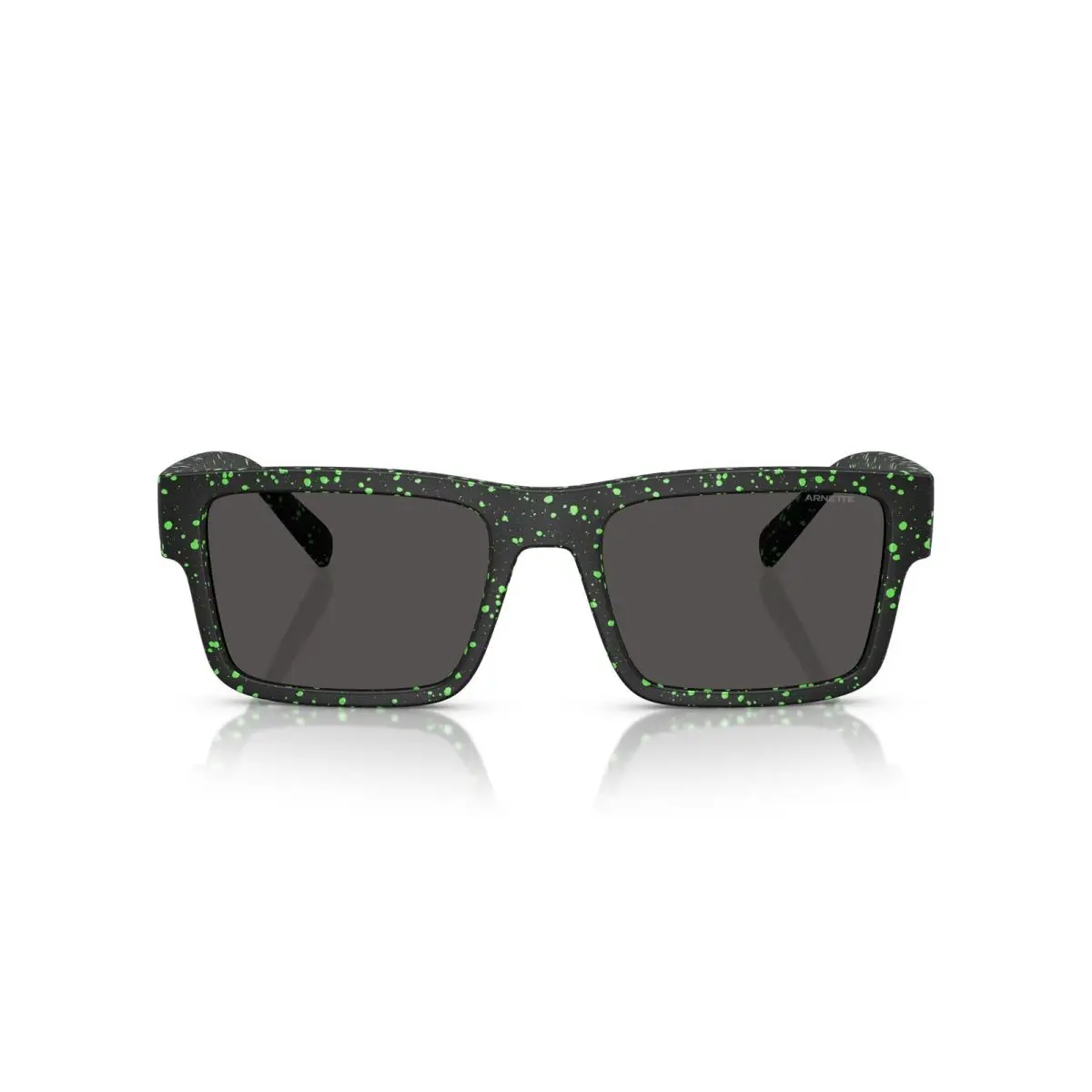 Sunglasses AN 4344 297187 Mt Black/gekko Green Splatter/dark Grey by Arnette