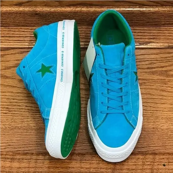 Converse shoes - One Star Ox Hawaiian Ocean Jolly Green - Blue 2