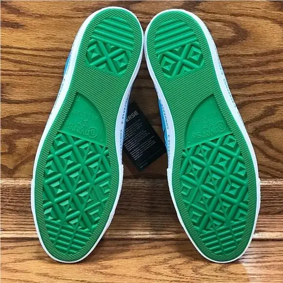 Converse shoes - One Star Ox Hawaiian Ocean Jolly Green - Blue 4