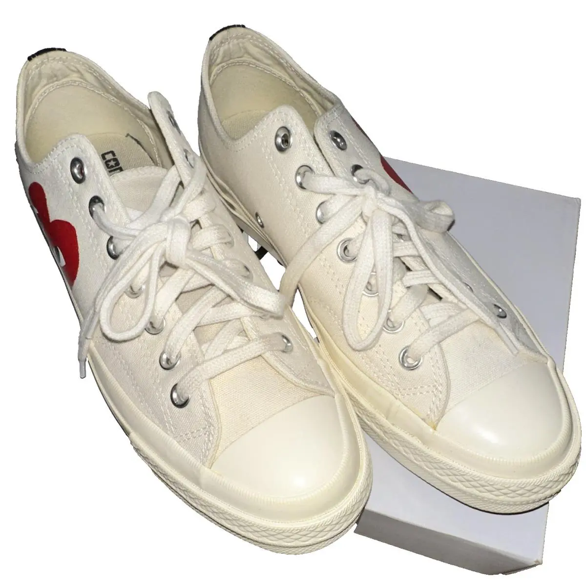 Converse shoes - Comme des Garçons Play x Converse Chuck 70 - 150207C - White (UPC: 0886956059251) 1