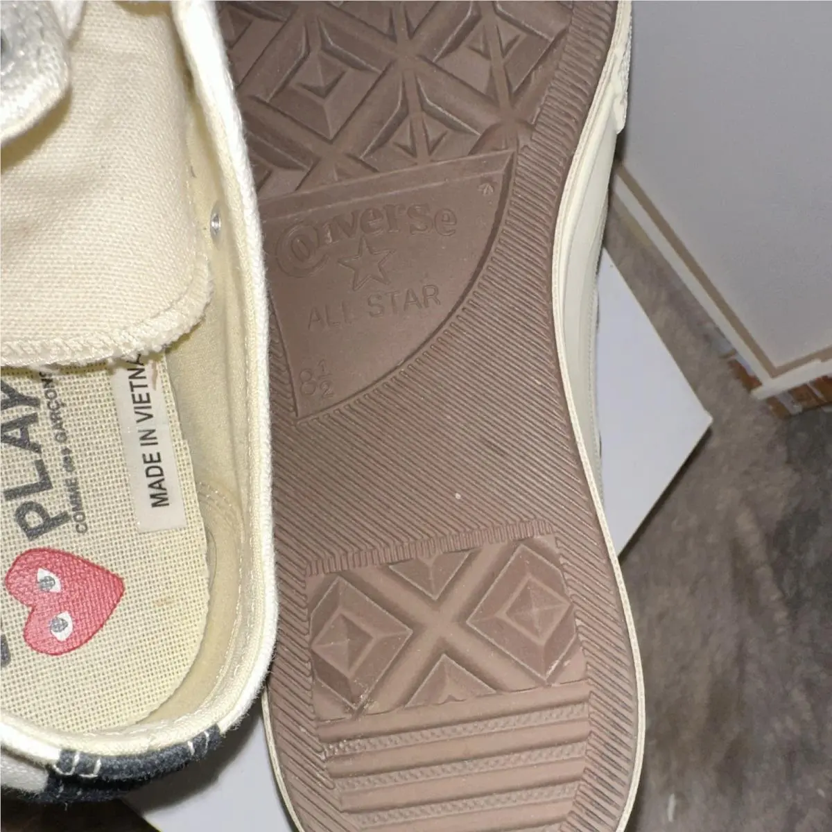 Converse shoes - Comme des Garçons Play x Converse Chuck 70 - 150207C - White (UPC: 0886956059251) 13