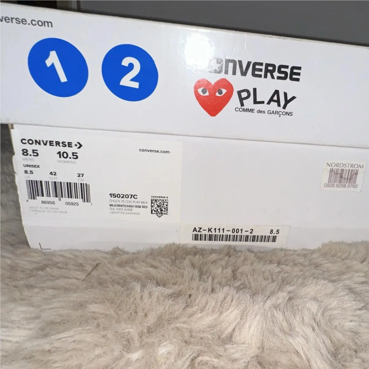 Converse shoes - Comme des Garçons Play x Converse Chuck 70 - 150207C - White (UPC: 0886956059251) 19