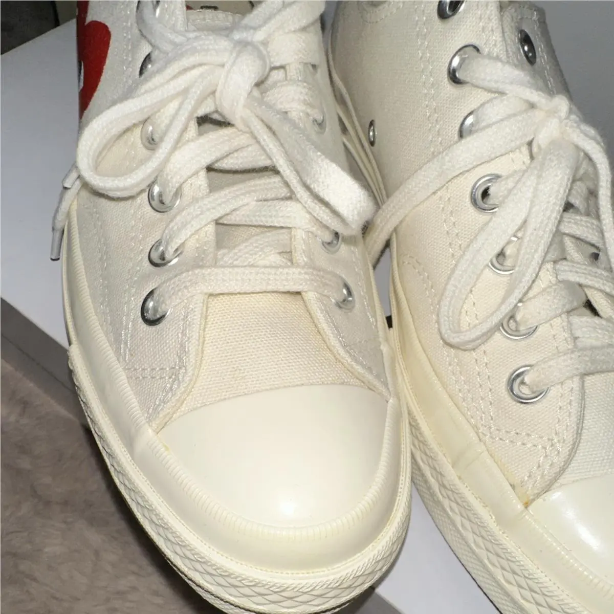 Converse shoes - Comme des Garçons Play x Converse Chuck 70 - 150207C - White (UPC: 0886956059251) 2