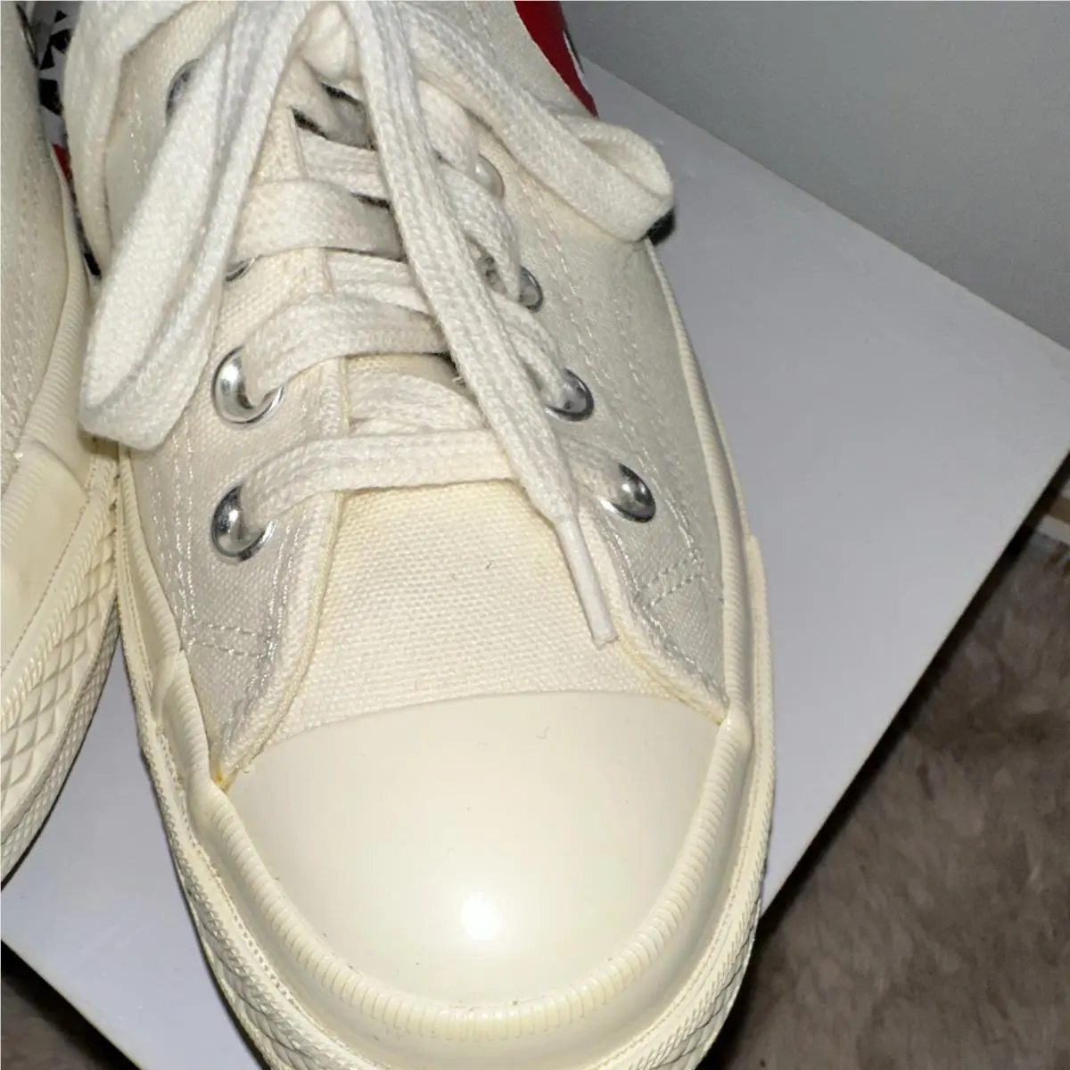 Converse shoes - Comme des Garçons Play x Converse Chuck 70 - 150207C - White (UPC: 0886956059251) 3