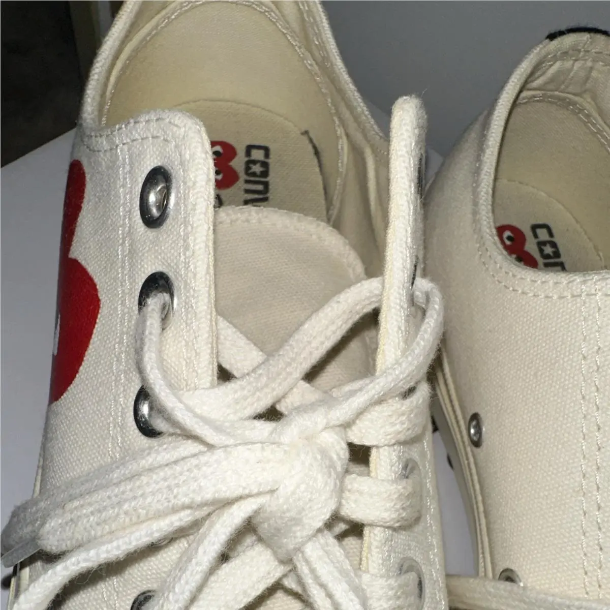 Converse shoes - Comme des Garçons Play x Converse Chuck 70 - 150207C - White (UPC: 0886956059251) 4