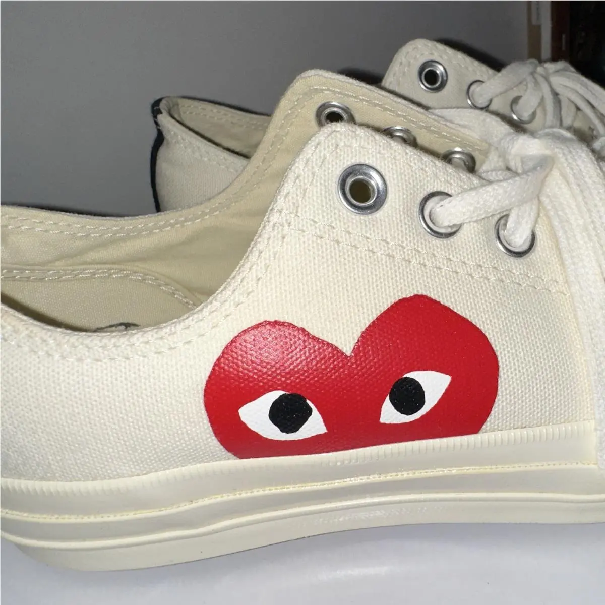 Converse shoes - Comme des Garçons Play x Converse Chuck 70 - 150207C - White (UPC: 0886956059251) 6