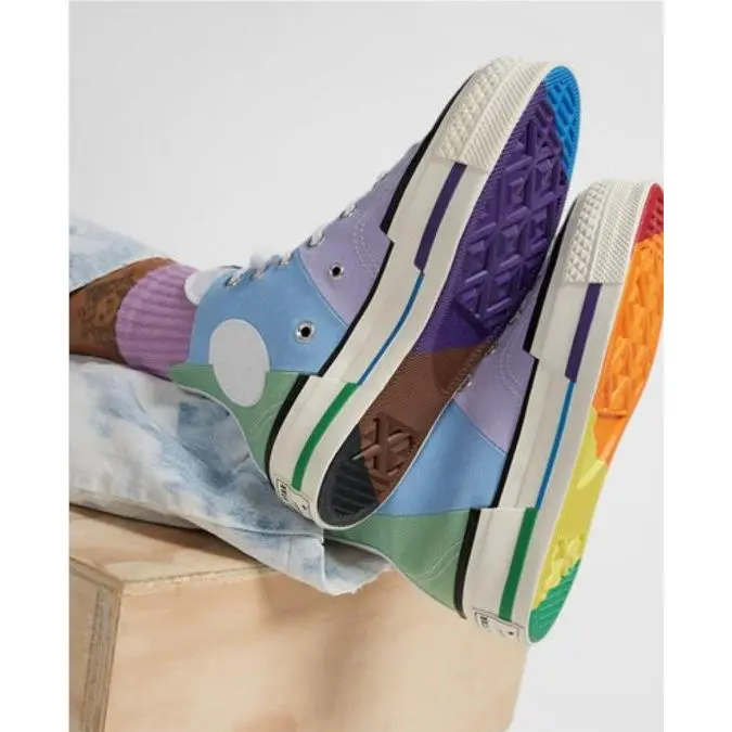 Converse shoes - Chuck 70 Plus Hi - Chuck Plus - A06029C - Pink/Fuel Orange/Butter Yellow 14