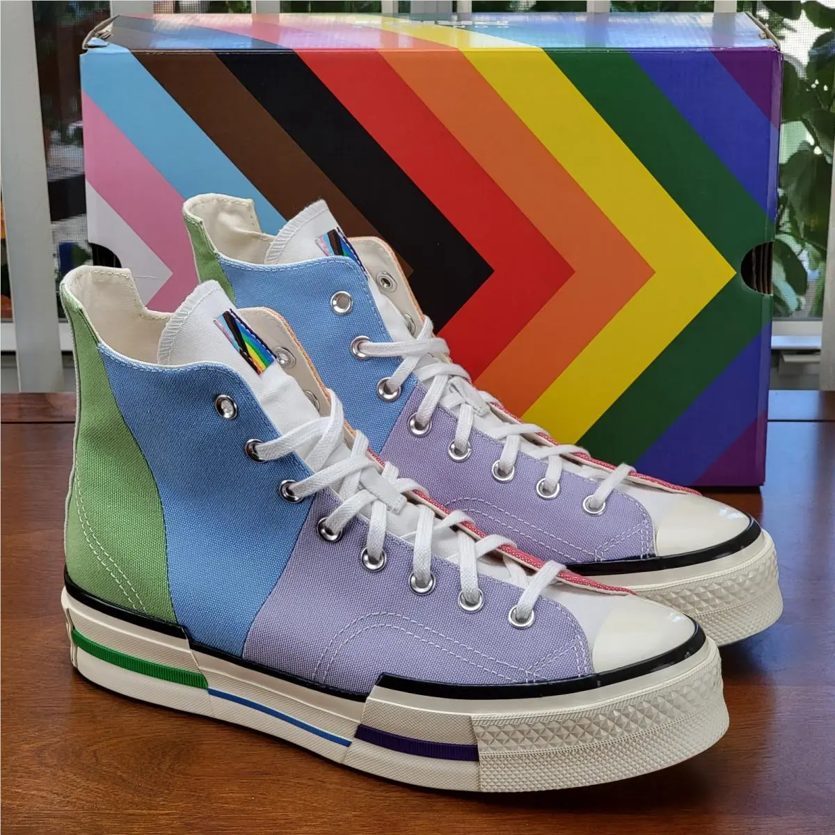 Converse shoes - Chuck 70 Plus Hi - Chuck Plus - A06029C - Pink/Fuel Orange/Butter Yellow 0
