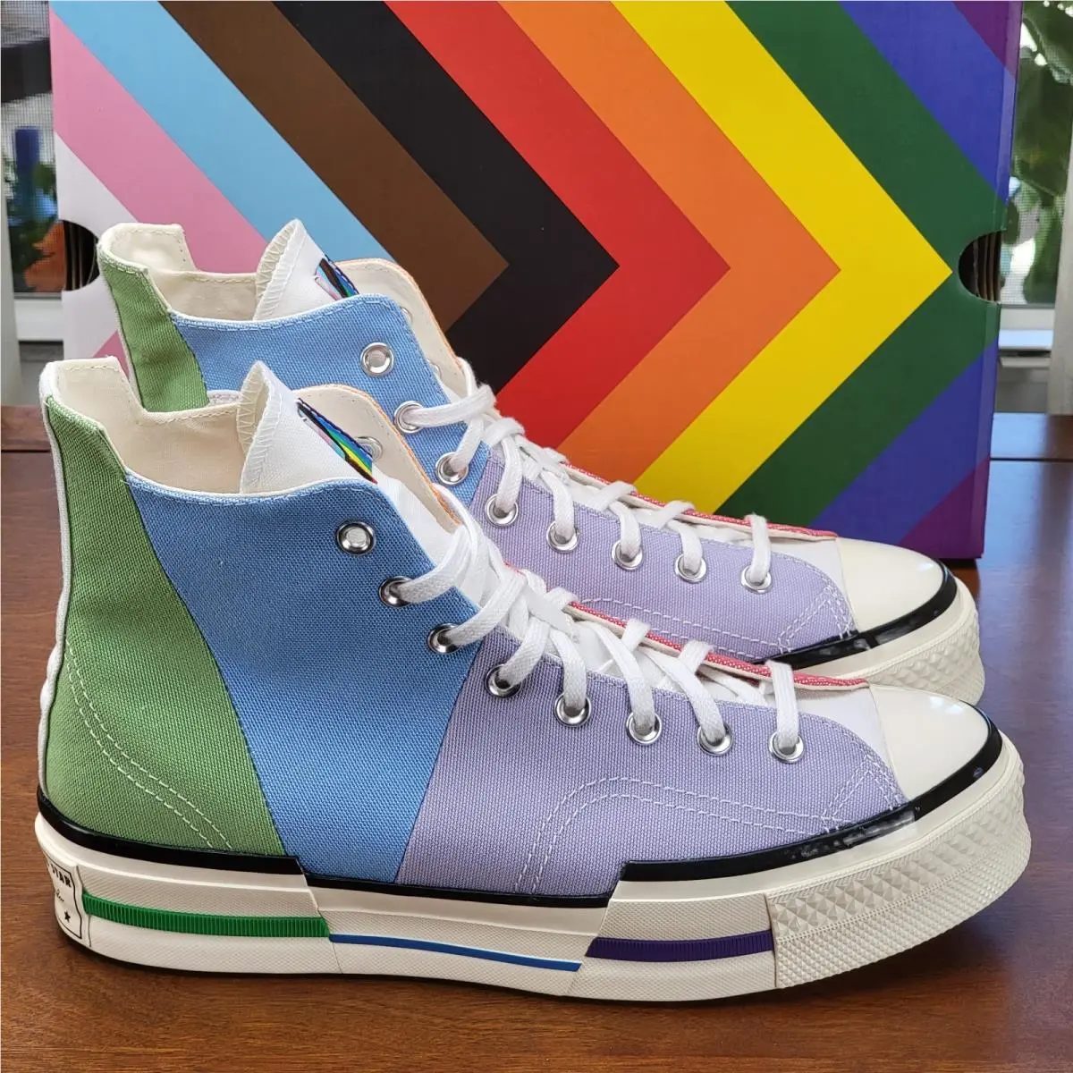 Converse shoes - Chuck 70 Plus Hi - Chuck Plus - A06029C - Pink/Fuel Orange/Butter Yellow 1