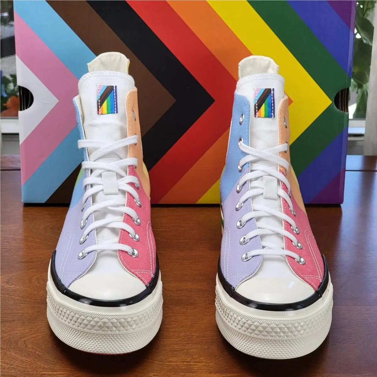 Converse shoes - Chuck 70 Plus Hi - Chuck Plus - A06029C - Pink/Fuel Orange/Butter Yellow 2