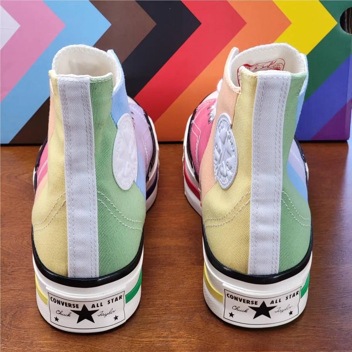 Converse shoes - Chuck 70 Plus Hi - Chuck Plus - A06029C - Pink/Fuel Orange/Butter Yellow 3