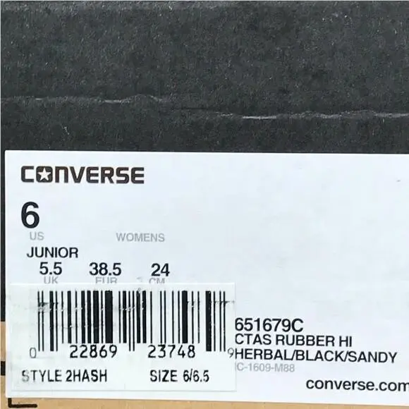Converse shoes - CTAS Rubber Hi - CTAS Rubber - Green 6
