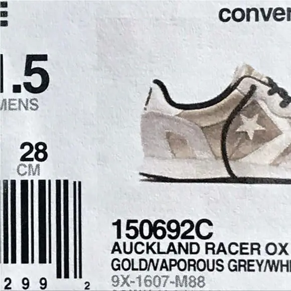 Converse shoes - Auckland Racer Ox - Auckland Racer - Gold 6