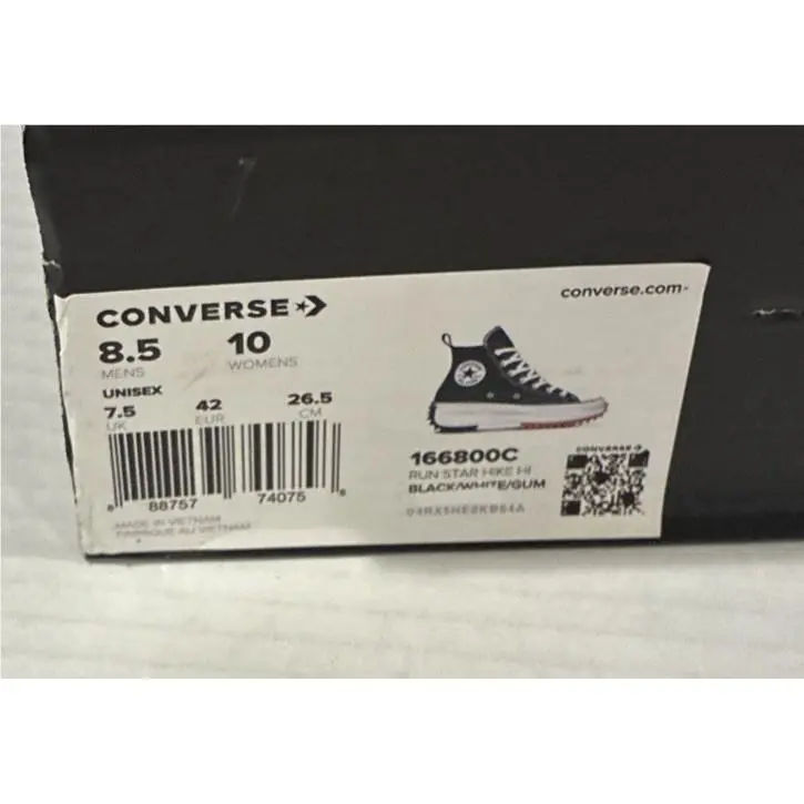 Converse shoes - Converse Run Star - Run Star - 340790 - Black, Manufacturer: Black 6