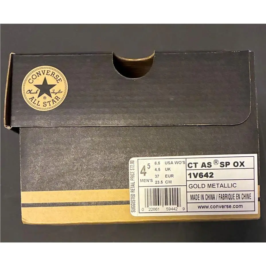 Converse shoes - Converse Chuck Taylor All Star OX - CTAS SP OX - METALLIC GOLD (UPC: 022861594429) 5