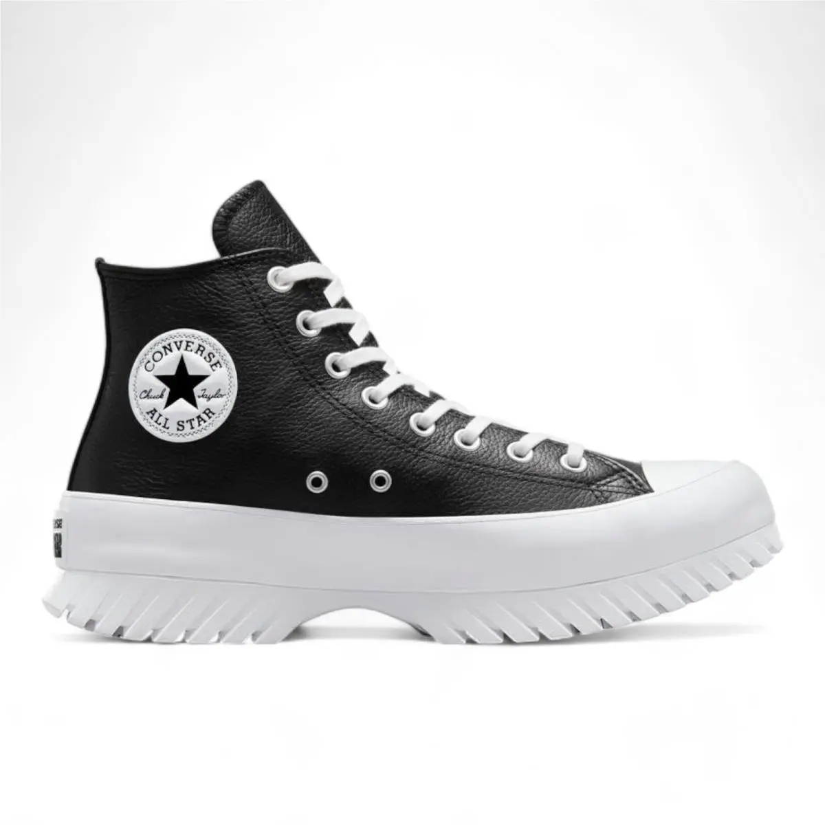 Converse shoes - Chuck Taylor All Star Lugged 2.0 Leather Sneaker Shoes - Black / White (UPC: 194433810135) 0