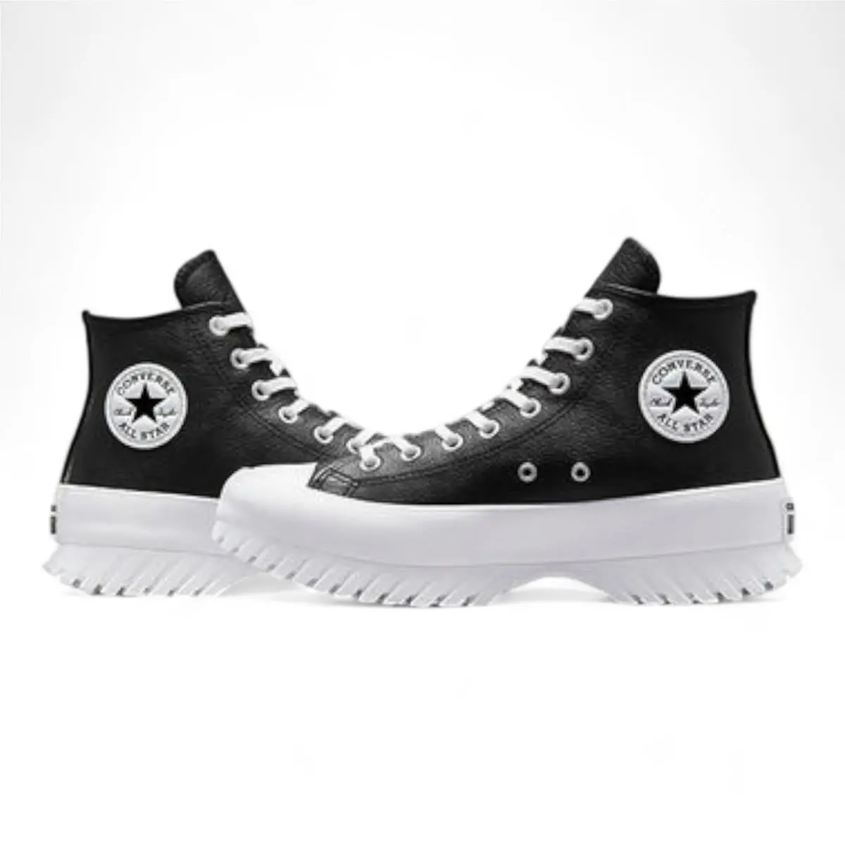 Converse shoes - Chuck Taylor All Star Lugged 2.0 Leather Sneaker Shoes - Black / White (UPC: 194433810135) 3