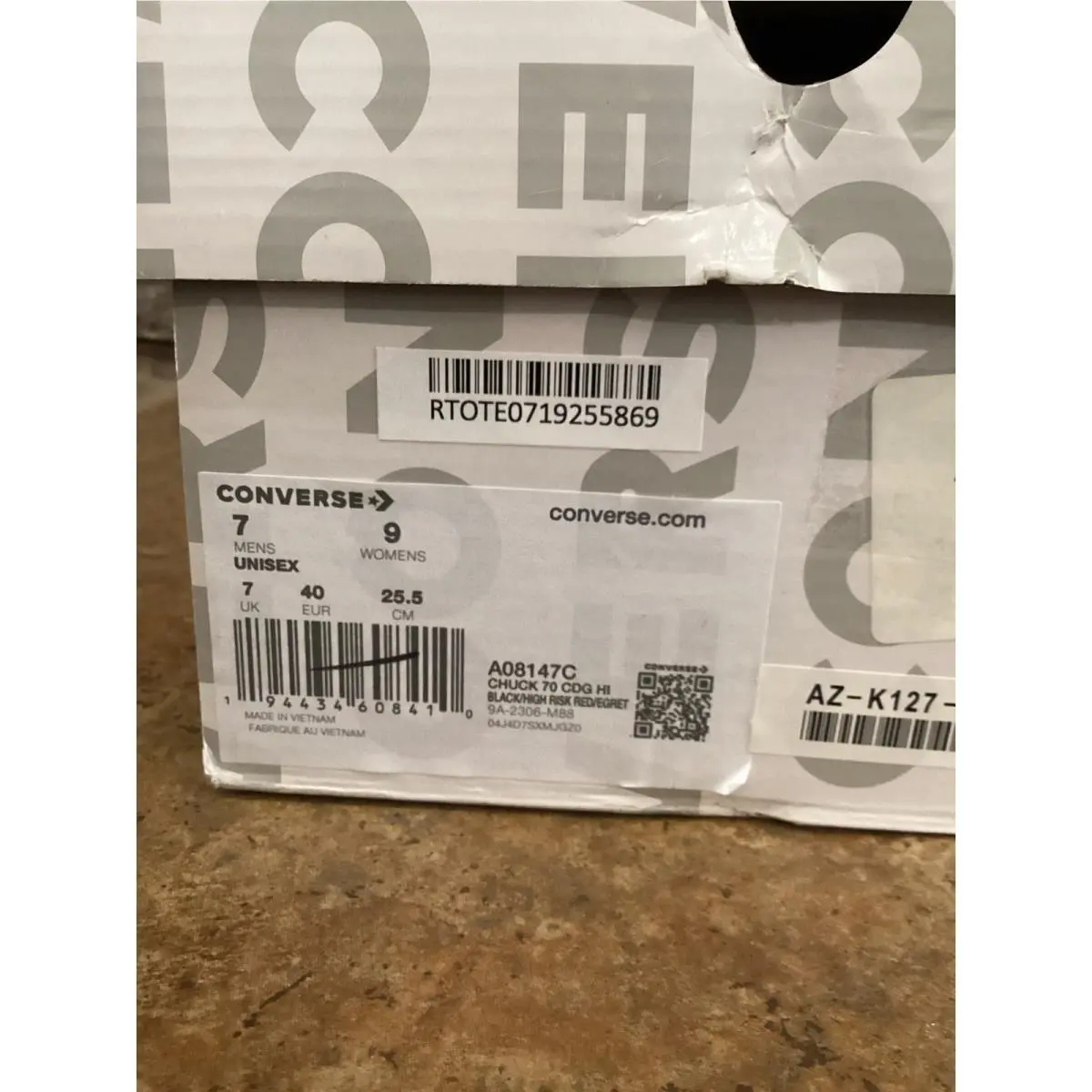 Converse shoes - Chuck 70 CDG HI - Chuck CDG - Black 6