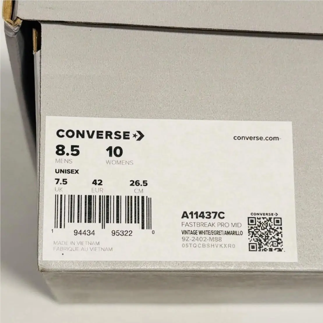 Converse shoes - Converse Fastbreak Pro Mid - Fastbreak Pro Mid - A11437C - White 5