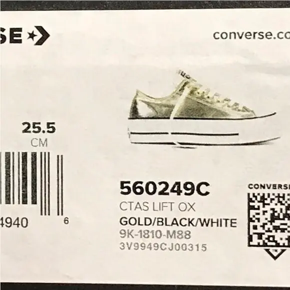 Converse shoes - Converse Chuck Taylor All Star Lift OX - Gold 5