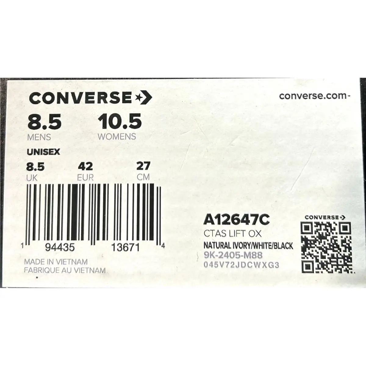 Converse shoes - Converse Chuck Taylor All Star Lift - Ivory 8