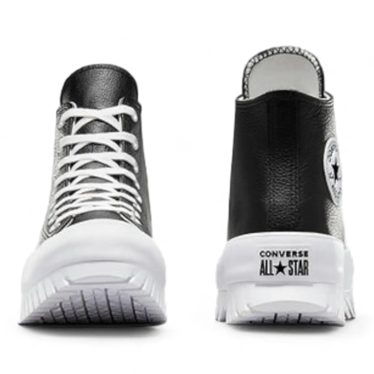 Converse shoes - Chuck Taylor All Star Lugged 2.0 Leather Sneaker Shoes - Black / White (UPC: 194433810166) 5