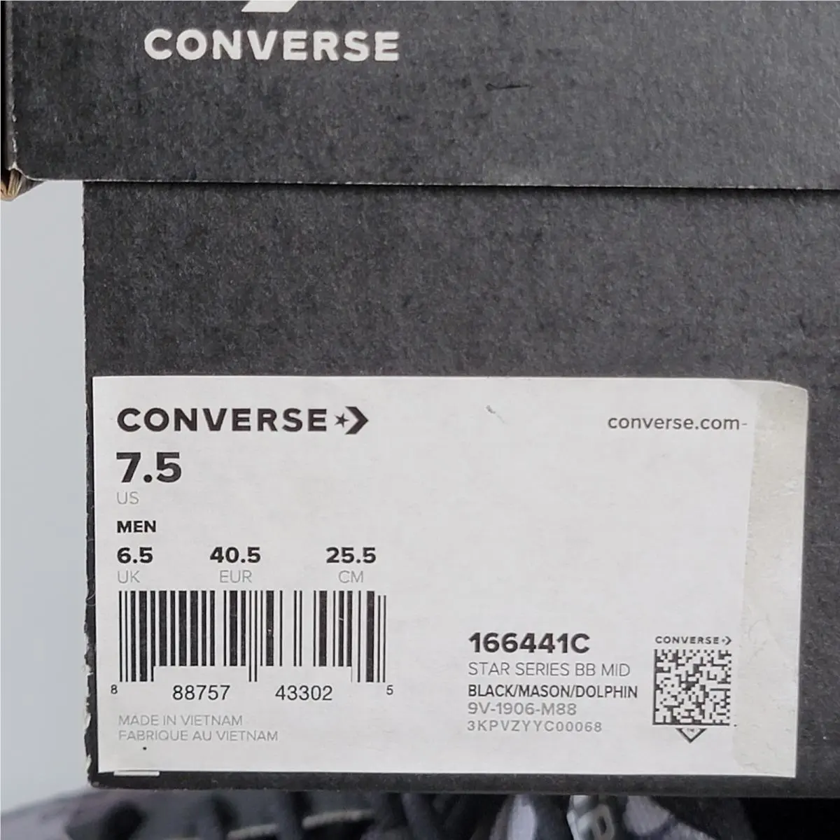 Converse shoes - 166441C - 166441C - Black/Mason/Dolphin 10