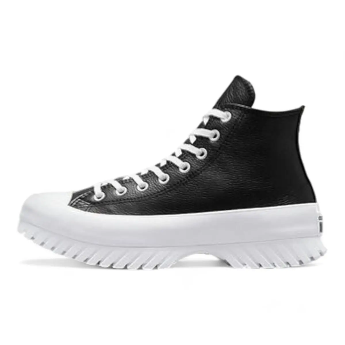 Converse shoes - Chuck Taylor All Star Lugged 2.0 Leather Sneaker Shoes - Black / White (UPC: 194433810135) 1