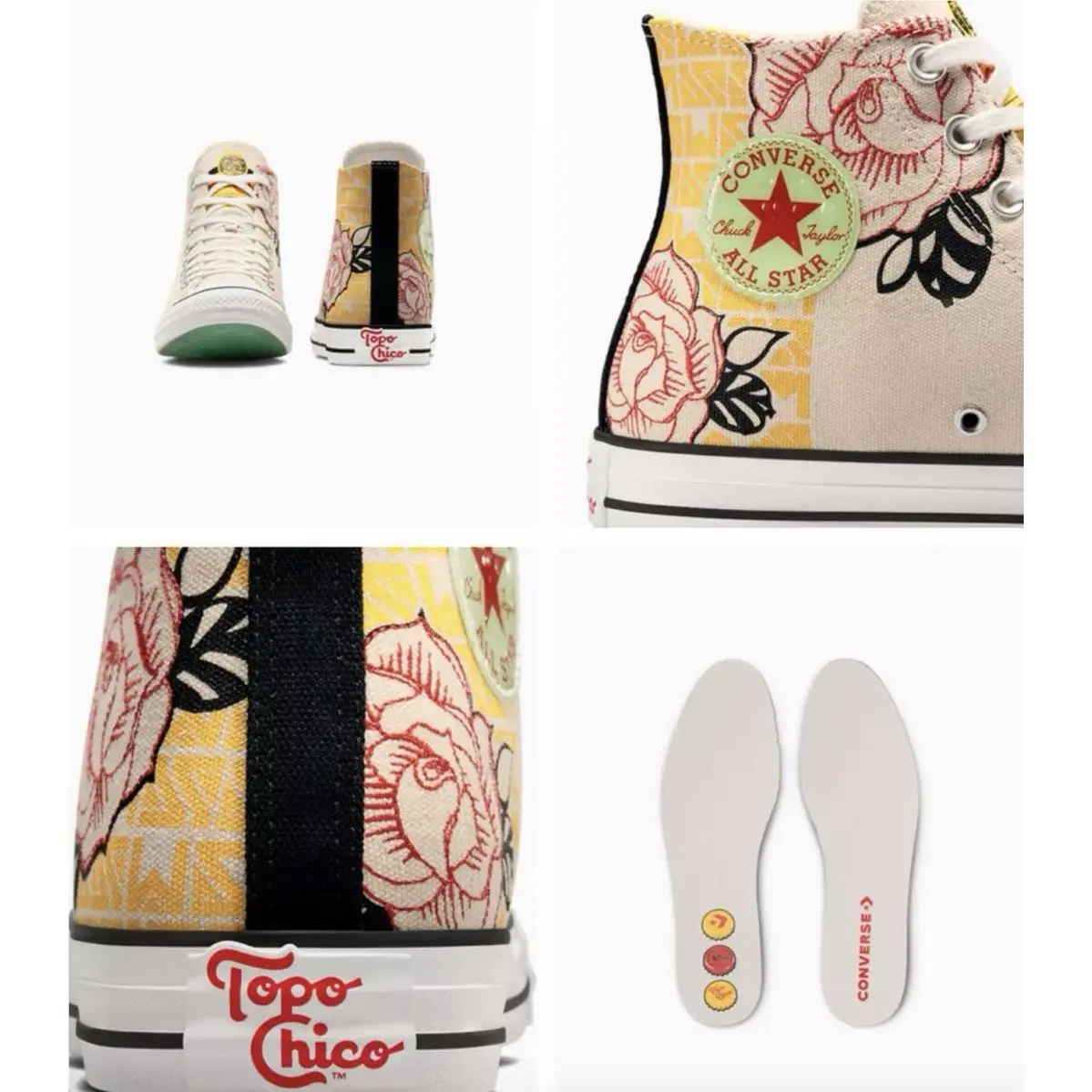 Converse shoes - Converse Chuck Taylor All Star - A10454C - Ivory, Manufacturer: Cream/Black/Red 7