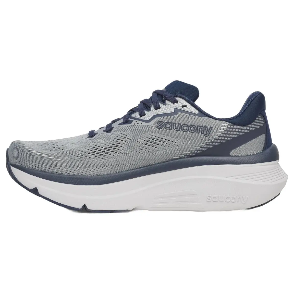 Saucony shoes - Saucony Guide 19 Wide - Guide Wide - S21058-118 - Fossil/Navy 0