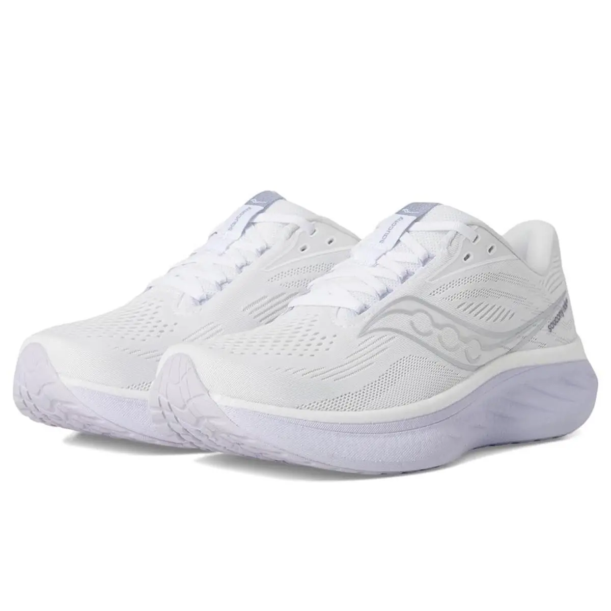 Saucony Ride 18 Sneakers Women`s 6W White Thistl Low Top Running Shoes ZOGG4518