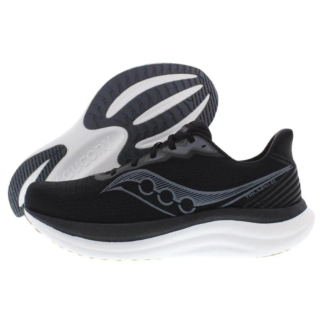 Saucony shoes - Black/White, Main: Black 2