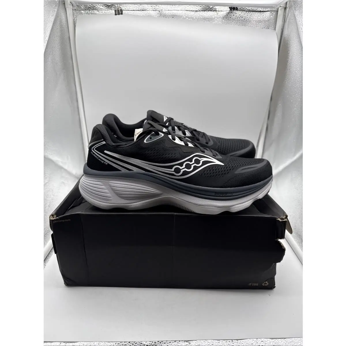 Saucony shoes - Saucony Hurricane 26 S101098-1008 - Hurricane - S101098-1008 - Black (UPC: 195021978169) 0