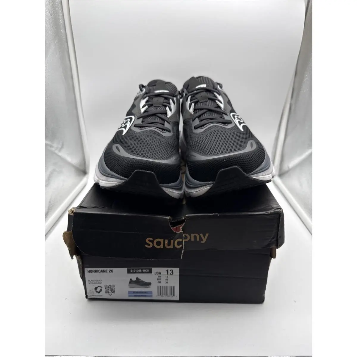 Saucony shoes - Saucony Hurricane 26 S101098-1008 - Hurricane - S101098-1008 - Black (UPC: 195021978169) 7