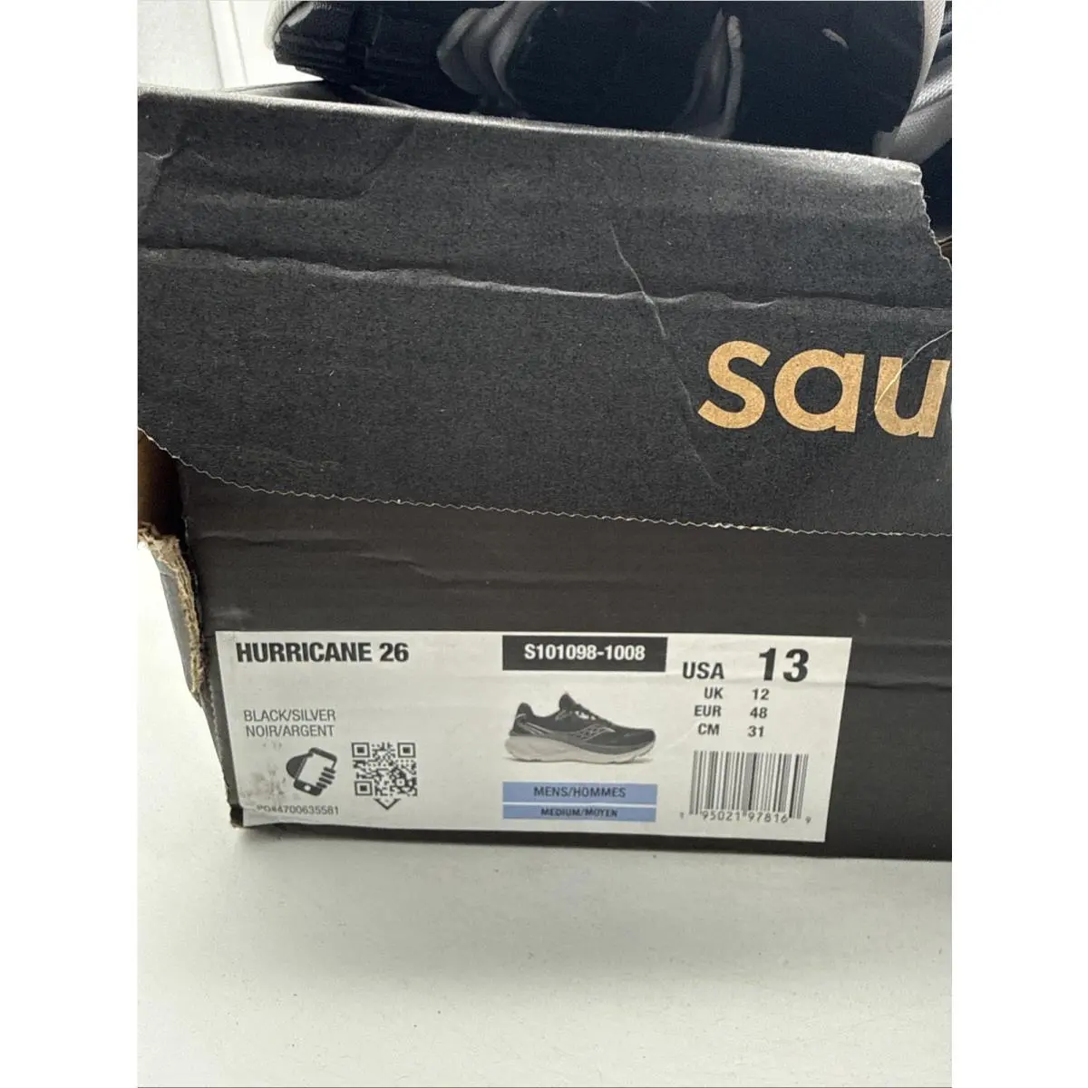 Saucony shoes - Saucony Hurricane 26 S101098-1008 - Hurricane - S101098-1008 - Black (UPC: 195021978169) 8