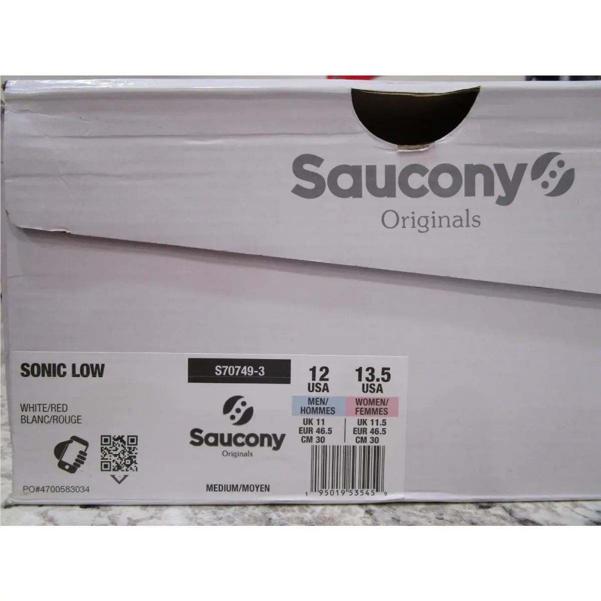 Saucony shoes - Saucony Sonic - Sonic - S70749-3 - White/Red 4
