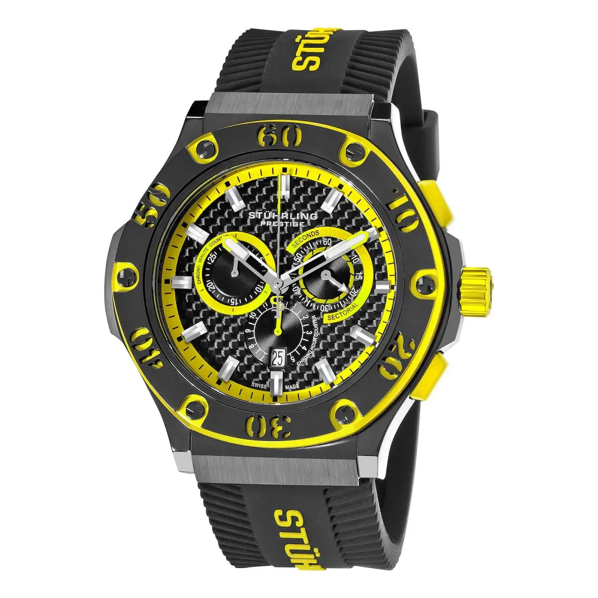 Stuhrling Prestige 292P 335965 Harbinger Swiss Quartz Chronograph Mens Watch by Stührling