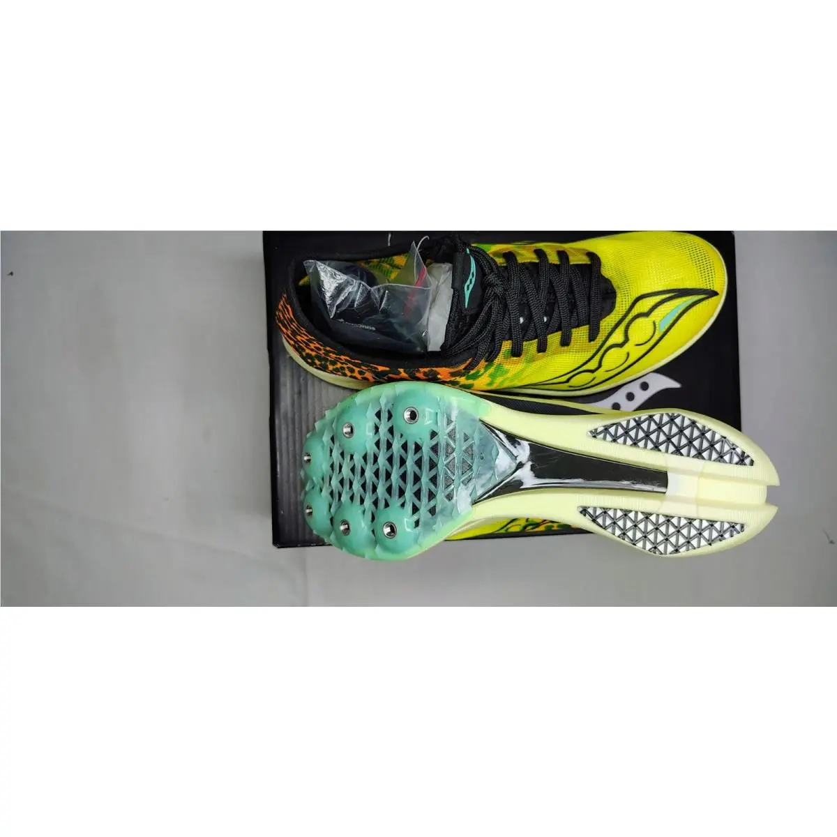Saucony shoes - Saucony Endorphin Cheetah - Endorphin Cheetah - Black / Gold / Multi (Volt Yellow / Cheetah Leopard Animal Print) 4
