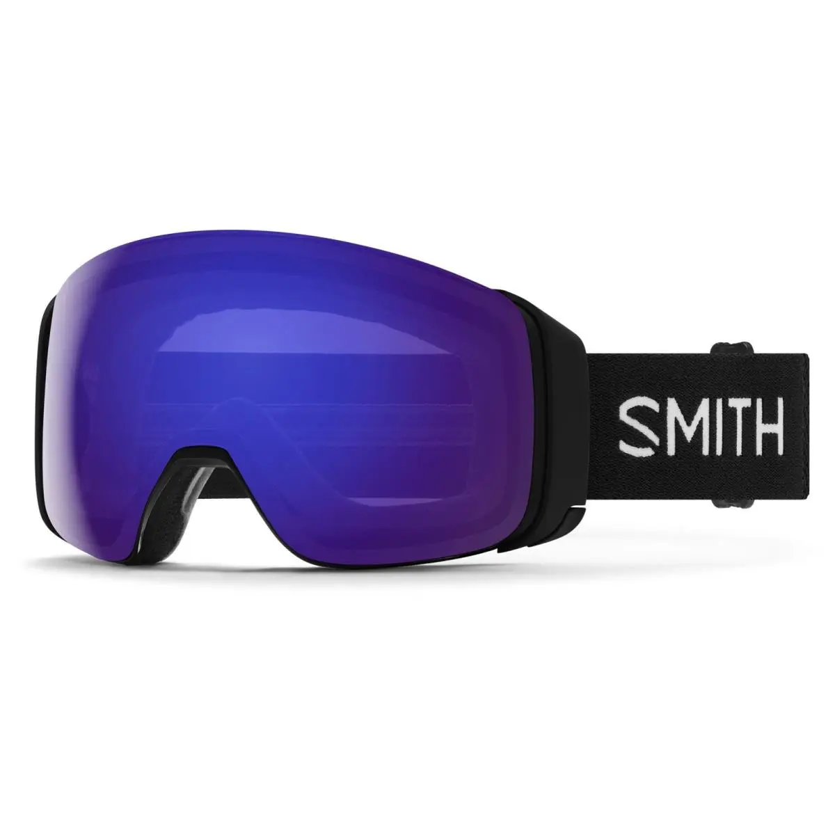 Smith 4D Mag Snow Goggles Black Frame Chromapop Everyday Violet Mirror Lens by Smith Optics