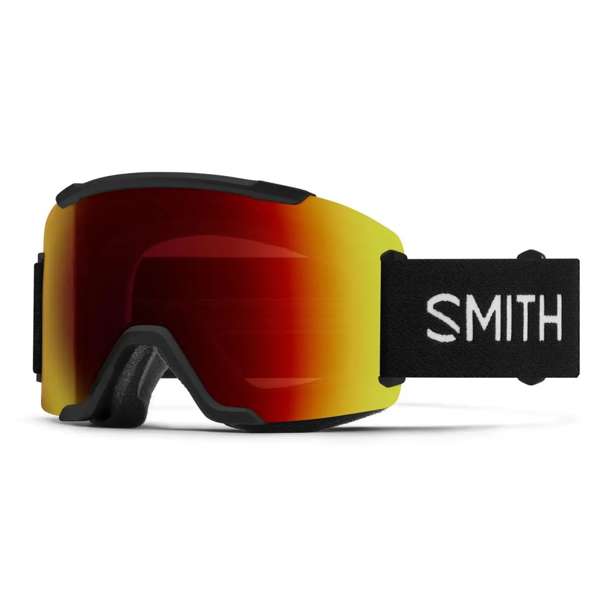 Smith Squad Snow Goggles Black Frame Chromapop Sun Red Mirror Lens by Smith Optics