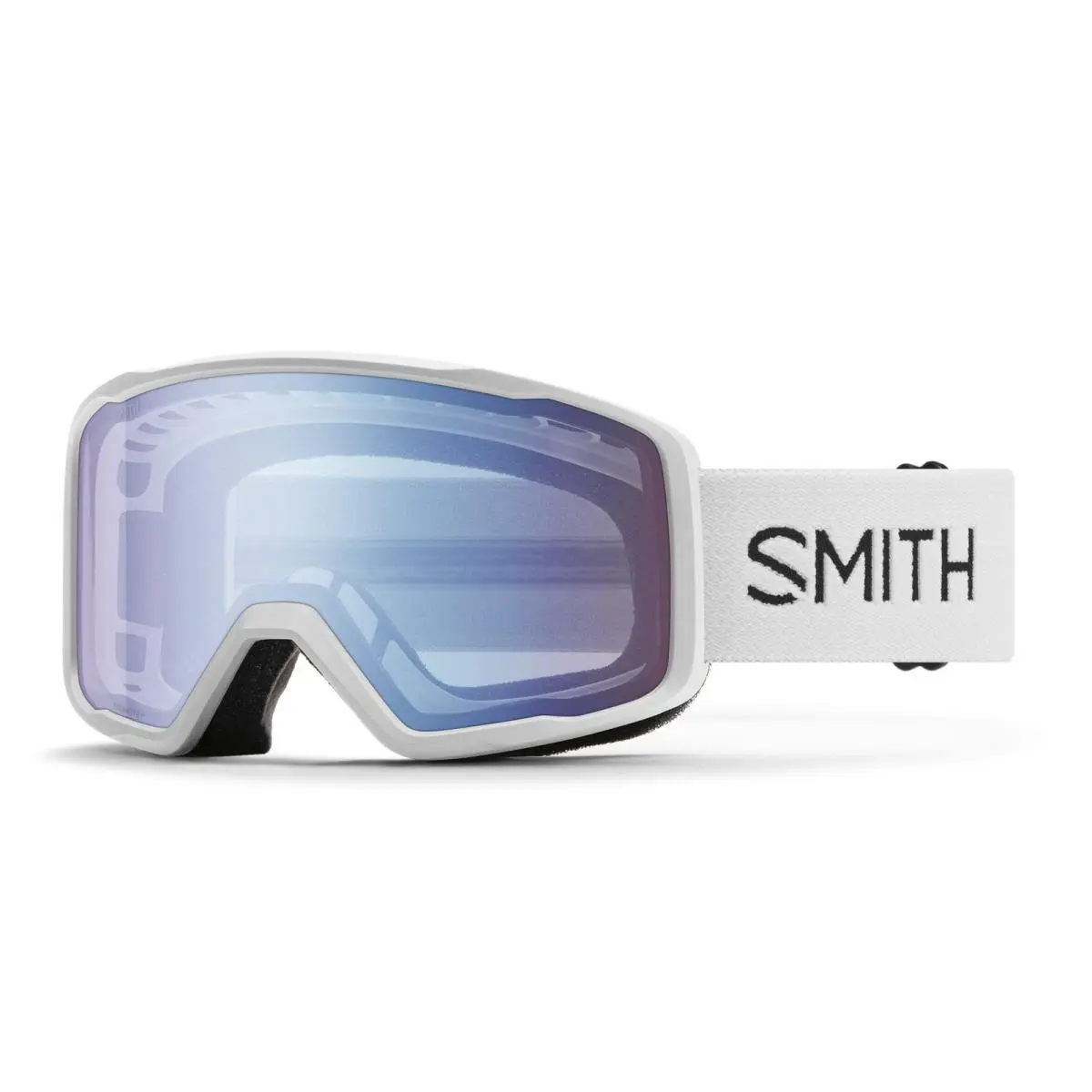 Smith Tribute Snow Goggles White Frame Blue Sensor Mirror Lens by Smith Optics